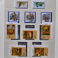 Collection timbres d'Allemagne de l'Est (DDR) 1977-1999 neufs** en 5 albums.