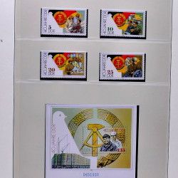 Collection timbres d'Allemagne de l'Est (DDR) 1977-1999 neufs** en 5 albums.