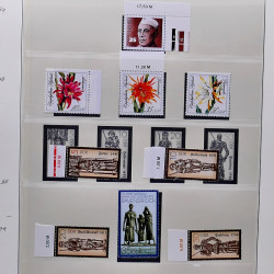 Collection timbres d'Allemagne de l'Est (DDR) 1977-1999 neufs** en 5 albums.