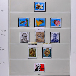 Collection timbres d'Allemagne de l'Est (DDR) 1977-1999 neufs** en 5 albums.