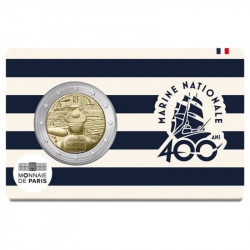 2 euros commémorative coincard BU France 2026 - Marine Nationale.