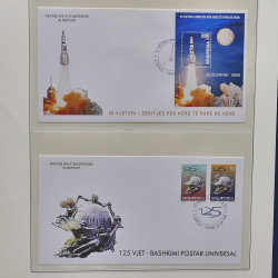 Collection enveloppes premier jour (FDC) d'Albanie 1986-1999 en 3 albums.