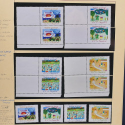 Collection timbres d'Albanie neufs** en double 1982-1999 en 4 albums.