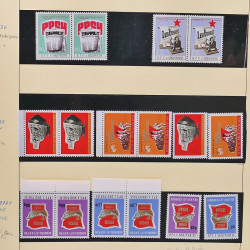 Collection timbres d'Albanie neufs** en double 1982-1999 en 4 albums.