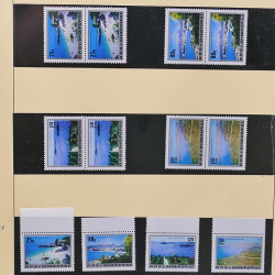 Collection timbres d'Albanie neufs** en double 1982-1999 en 4 albums.