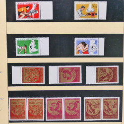 Collection timbres d'Albanie neufs** en double 1982-1999 en 4 albums.