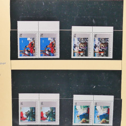 Collection timbres d'Albanie neufs** en double 1982-1999 en 4 albums.