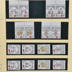 Collection timbres d'Albanie neufs** en double 1982-1999 en 4 albums.