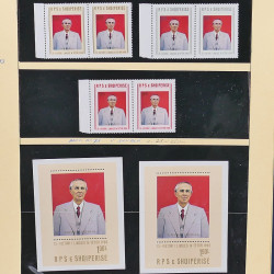 Collection timbres d'Albanie neufs** en double 1982-1999 en 4 albums.