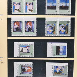 Collection timbres d'Albanie neufs** en double 1982-1999 en 4 albums.