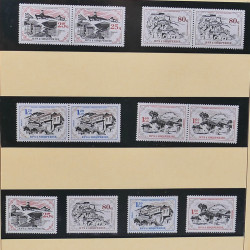 Collection timbres d'Albanie neufs** en double 1982-1999 en 4 albums.