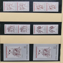 Collection timbres d'Albanie neufs** en double 1982-1999 en 4 albums.