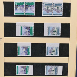 Collection timbres d'Albanie neufs** en double 1982-1999 en 4 albums.