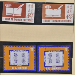 Collection timbres d'Albanie neufs** en double 1982-1999 en 4 albums.