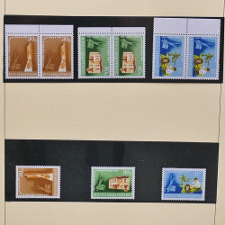Collection timbres d'Albanie neufs** en double 1982-1999 en 4 albums.