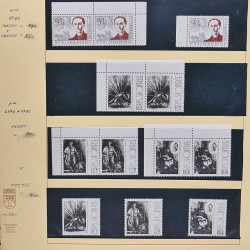 Collection timbres d'Albanie neufs** en double 1982-1999 en 4 albums.