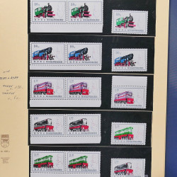 Collection timbres d'Albanie neufs** en double 1982-1999 en 4 albums.
