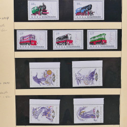 Collection timbres d'Albanie neufs** en double 1982-1999 en 4 albums.