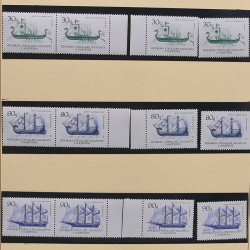 Collection timbres d'Albanie neufs** en double 1982-1999 en 4 albums.