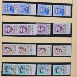 Collection timbres d'Albanie neufs** en double 1982-1999 en 4 albums.