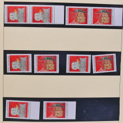 Collection timbres d'Albanie neufs** en double 1982-1999 en 4 albums.