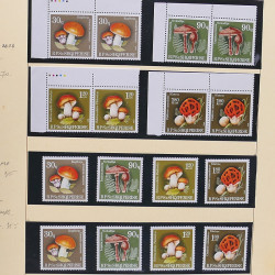 Collection timbres d'Albanie neufs** en double 1982-1999 en 4 albums.