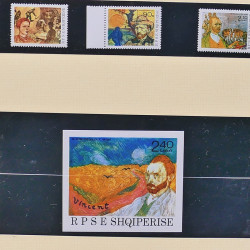 Collection timbres d'Albanie neufs** en double 1982-1999 en 4 albums.