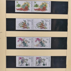 Collection timbres d'Albanie neufs** en double 1982-1999 en 4 albums.