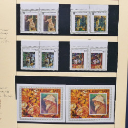 Collection timbres d'Albanie neufs** en double 1982-1999 en 4 albums.