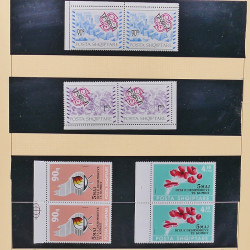 Collection timbres d'Albanie neufs** en double 1982-1999 en 4 albums.