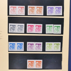 Collection timbres d'Albanie neufs** en double 1982-1999 en 4 albums.