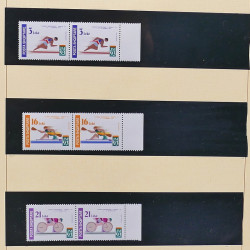 Collection timbres d'Albanie neufs** en double 1982-1999 en 4 albums.