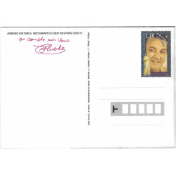 Coluche - Restos du cœur entier postal N°2902-CP1 neuf.