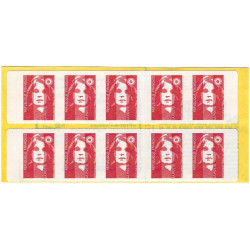 Carnet de 10 timbres Marianne de Briat N°2874-C7.