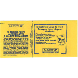 Carnet de 10 timbres Marianne de Briat N°2874-C7.