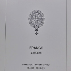 Reliure Lindner avec feuilles préimprimées France carnets Croix-Rouge 1952-1983.