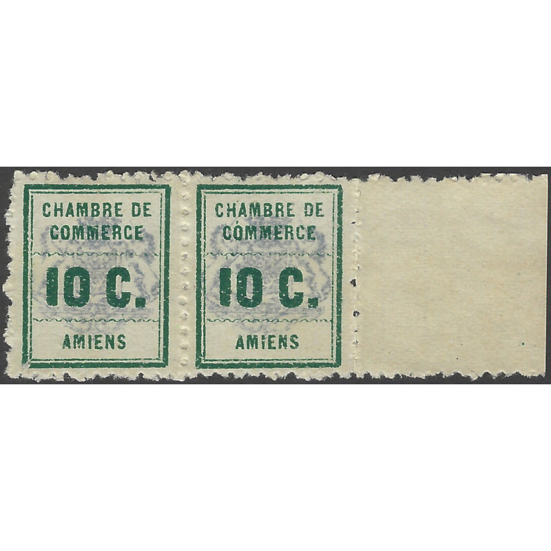 Timbre de grève Amiens N°1 paire bdf neuf*.