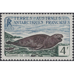 Léopard de mer timbre T.A.A.F. N°13B neuf**.