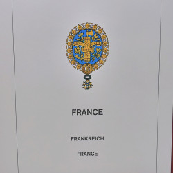 Reliure Lindner avec feuilles préimprimées France 1990.