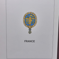 Album Lindner avec feuilles préimprimées France 1984-1989.
