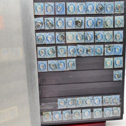 Lot massif de timbres de France oblitérés en 12 albums.