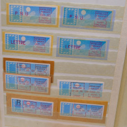 Lot massif de timbres de France oblitérés en 12 albums.