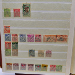 Lot massif de timbres de France oblitérés en 12 albums.