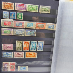 Lot massif de timbres de France oblitérés en 12 albums.