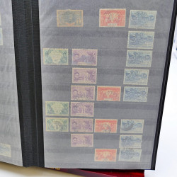 Lot massif de timbres de France oblitérés en 12 albums.