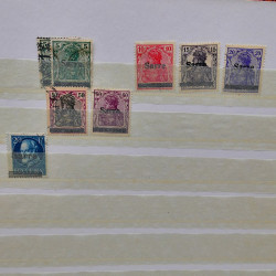 Lot massif de timbres de France oblitérés en 12 albums.