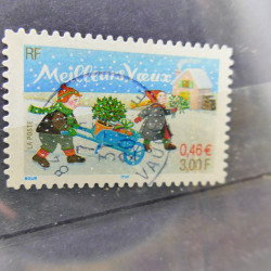 Lot massif de timbres de France oblitérés en 12 albums.