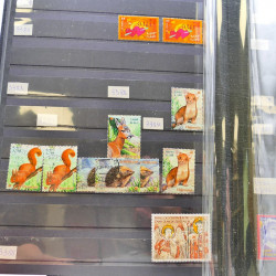 Lot massif de timbres de France oblitérés en 12 albums.