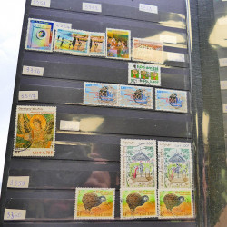 Lot massif de timbres de France oblitérés en 12 albums.