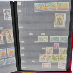 Lot massif de timbres de France oblitérés en 12 albums.